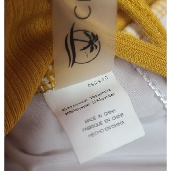 Cupshe yellow one piece swimsuit women's large - Picture 5 of 5